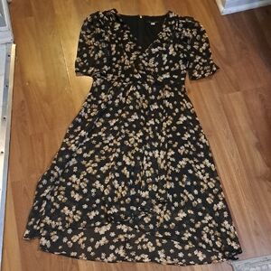 Tommy Hilfiger Black Floral Dress